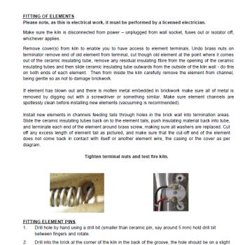 New Element First Firing Procedure